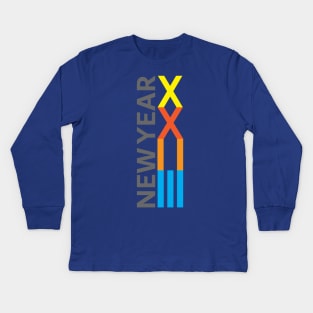NEWYEAR 2023 DESIGN BY TEEZTOTALLER Kids Long Sleeve T-Shirt